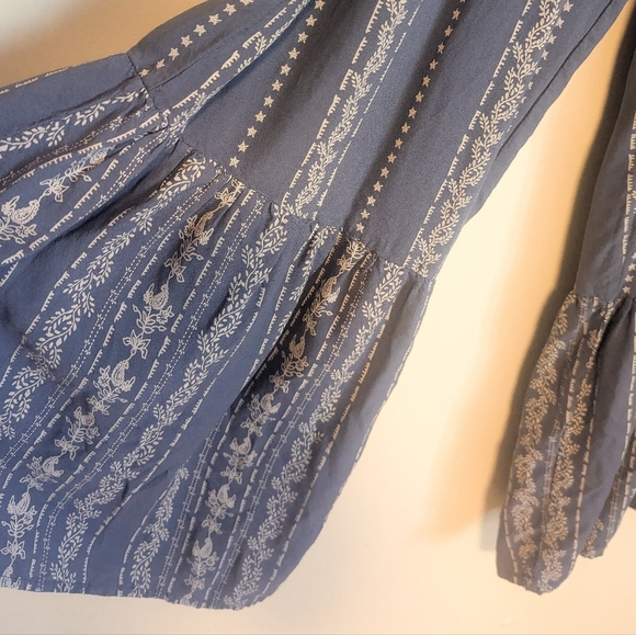 Japna 100% Rayon Blue and White Jumpsuit - Picture 2 of 4